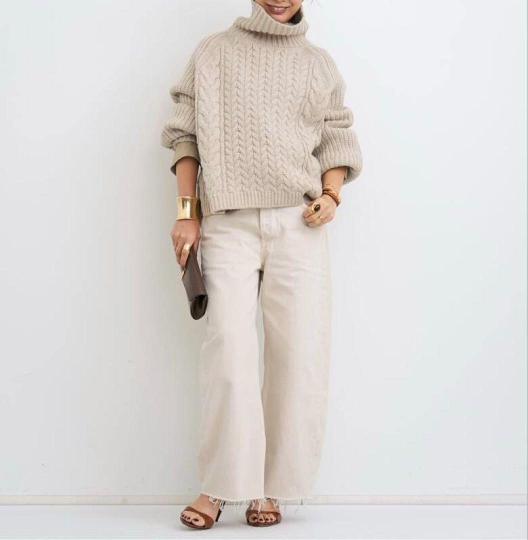 L'Appartement edit & co.Mixed Cable セーター