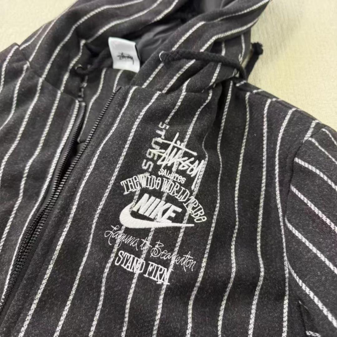 Nike Stussy ストライプジャケット M