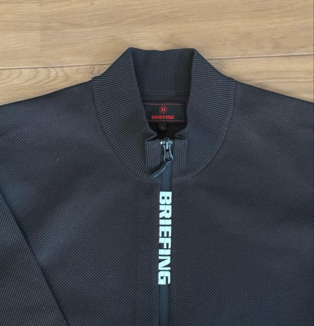 BRIEFING ハーフジップジャケット L ブラック