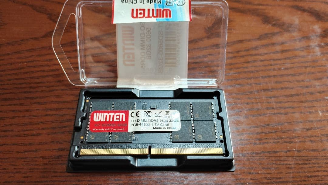 メモリー WINTEN SO-DIMM DDR5 5600 32GB