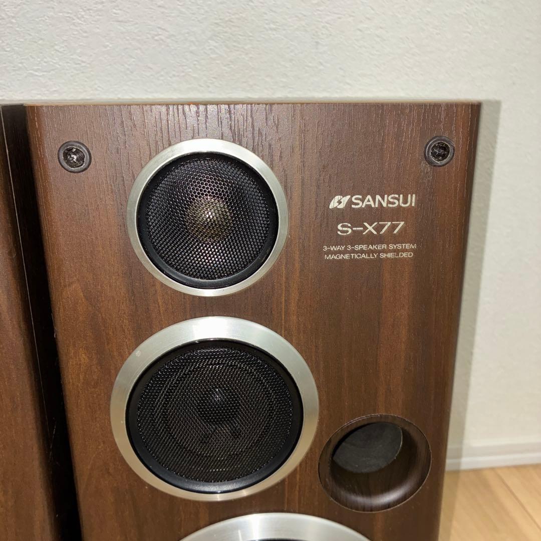 いい音SANSUI S-X77 3ウェイスピーカー　動作ok
