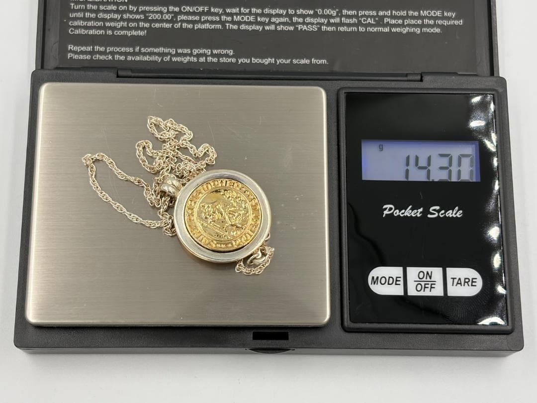 ティファニー セントクリストファー ネックレス 750/925 約14.3g