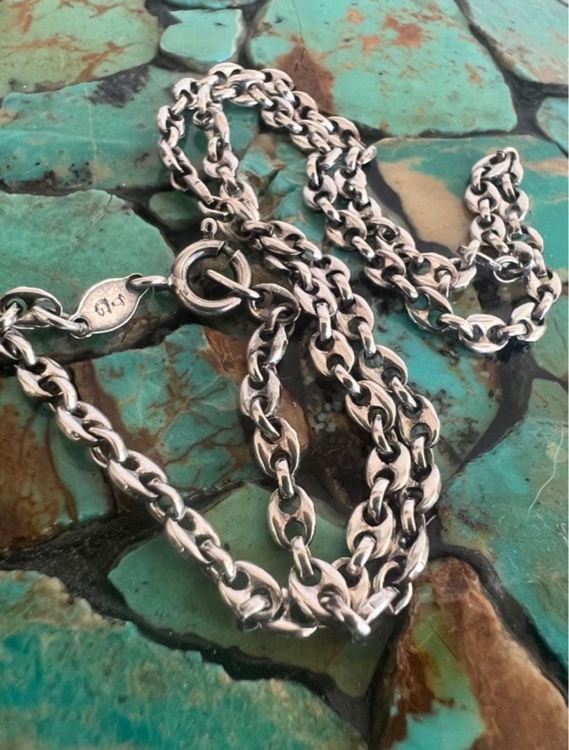アクセサリー vintage silver925 Anker chain necklace