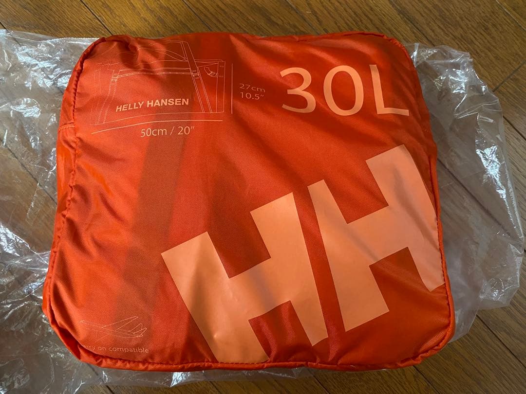 HH ヘリーハンセン30L 折りたたみダフッフルバッグ オレンジ