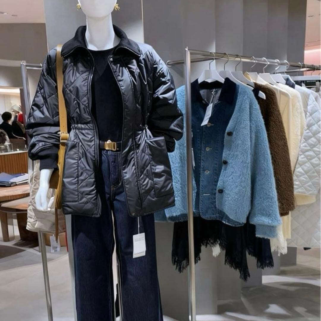 ADAM ET ROPE' FEMME リバーシブルドロストキルティングブルゾン