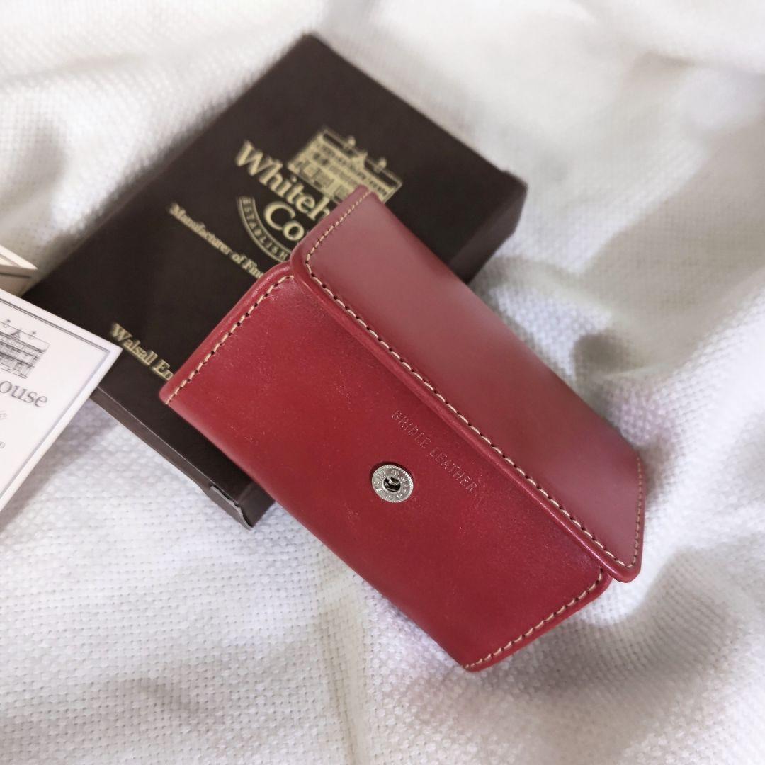 ホワイトハウスコックスS9084ブライドルレザーケースウォレット茶レッド