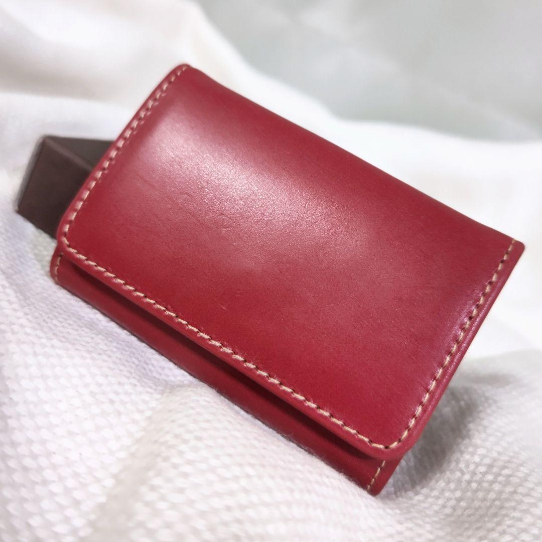 ホワイトハウスコックスS9084ブライドルレザーケースウォレット茶レッド