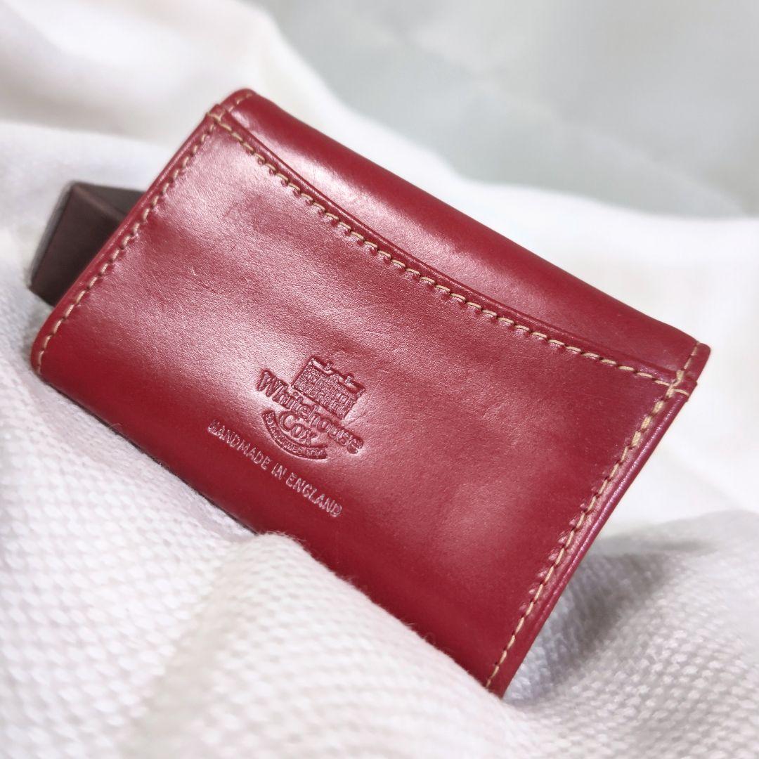 ホワイトハウスコックスS9084ブライドルレザーケースウォレット茶レッド
