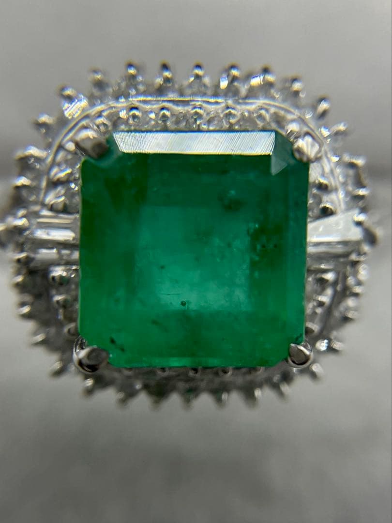 最終交渉可JA29★高級 コロンビア産 大粒エメラルド2.661ct リング鑑付