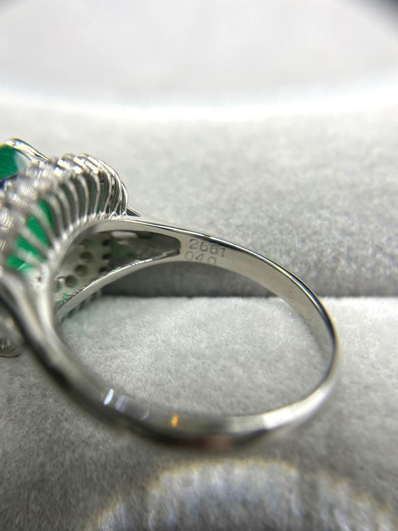 最終交渉可JA29★高級 コロンビア産 大粒エメラルド2.661ct リング鑑付