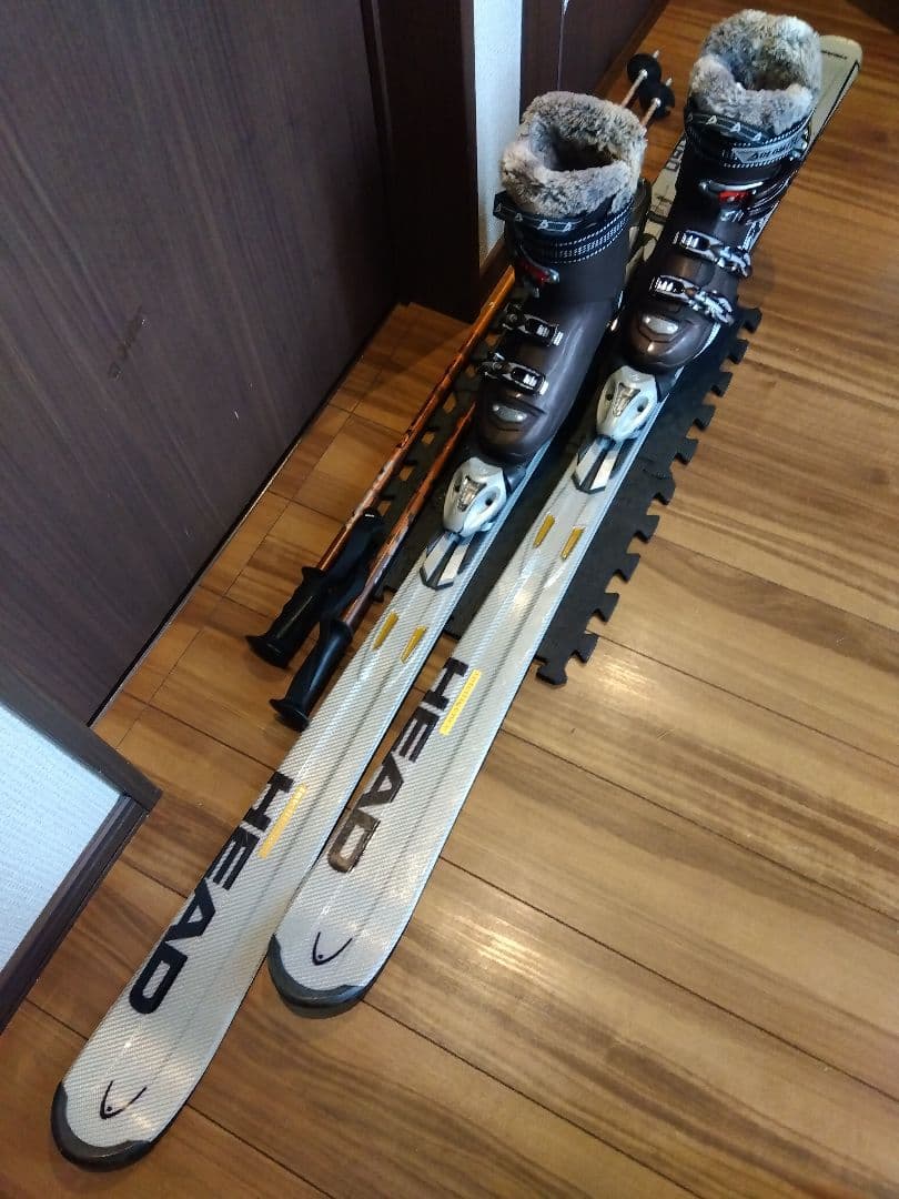 高級【ハイエンド】HEAD 学生・男女兼用 スキーセット メンテ・WAX済み✔