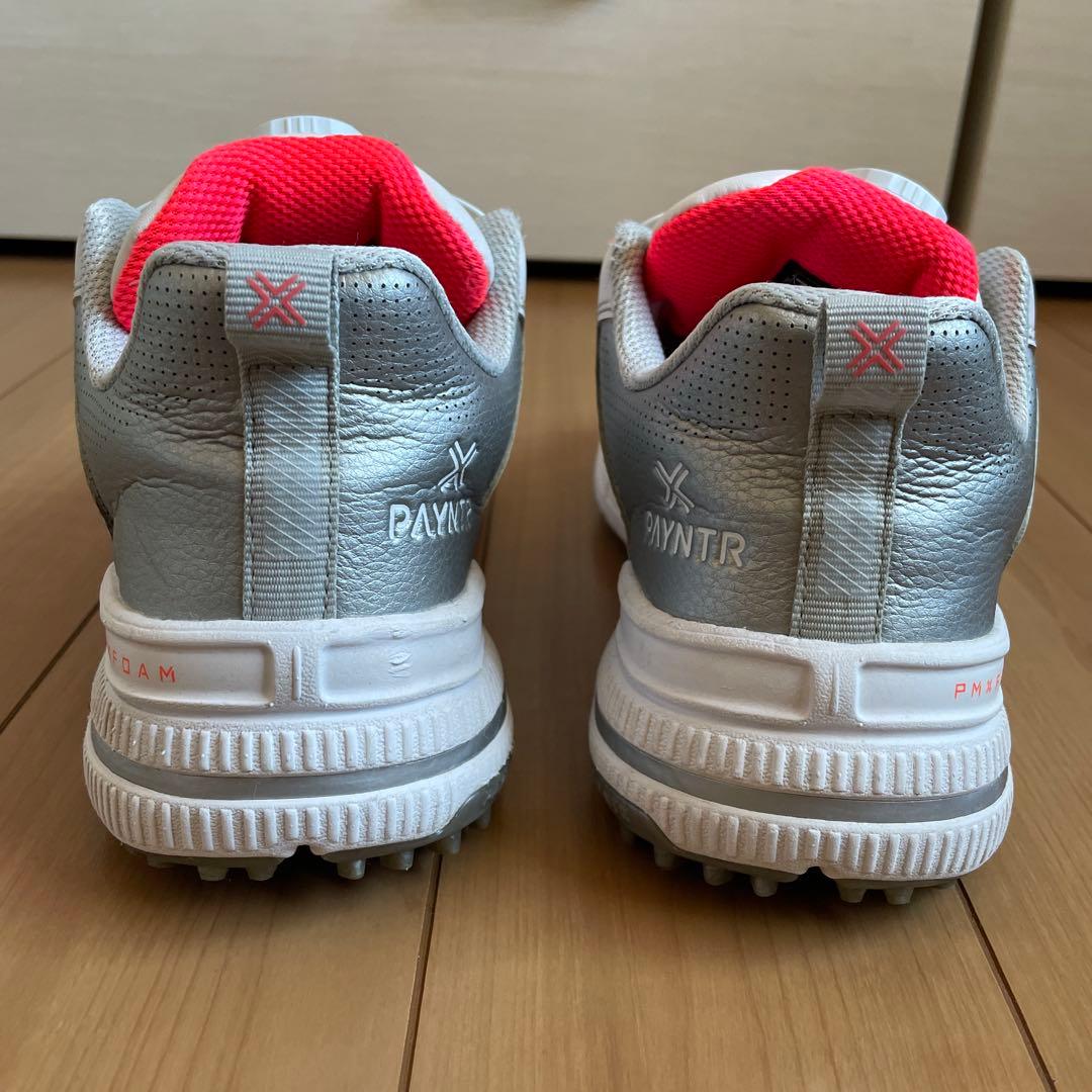 PAYNTR X 003 FF WO ゴルフシューズ ホワイト/ピンク　23.5