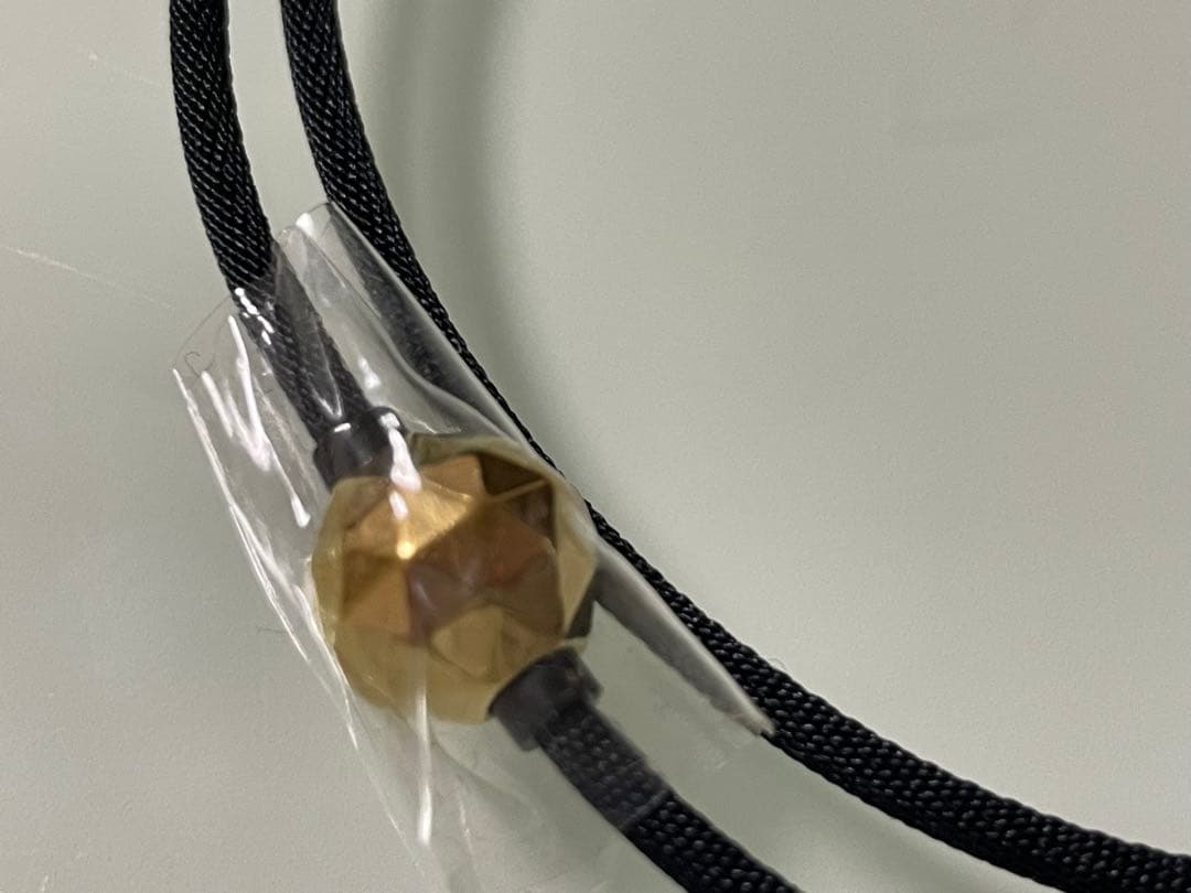 【未使用】RAKUWAネック メタックス ミラーボールカット：ゴールド50cm