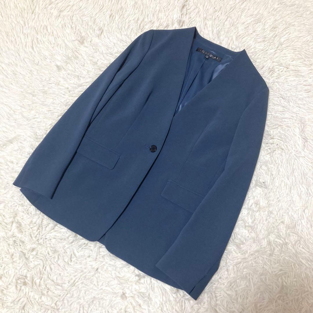 【美品】INDIVI V.A.I セットアップスーツ　洗える　ストレッチ　36