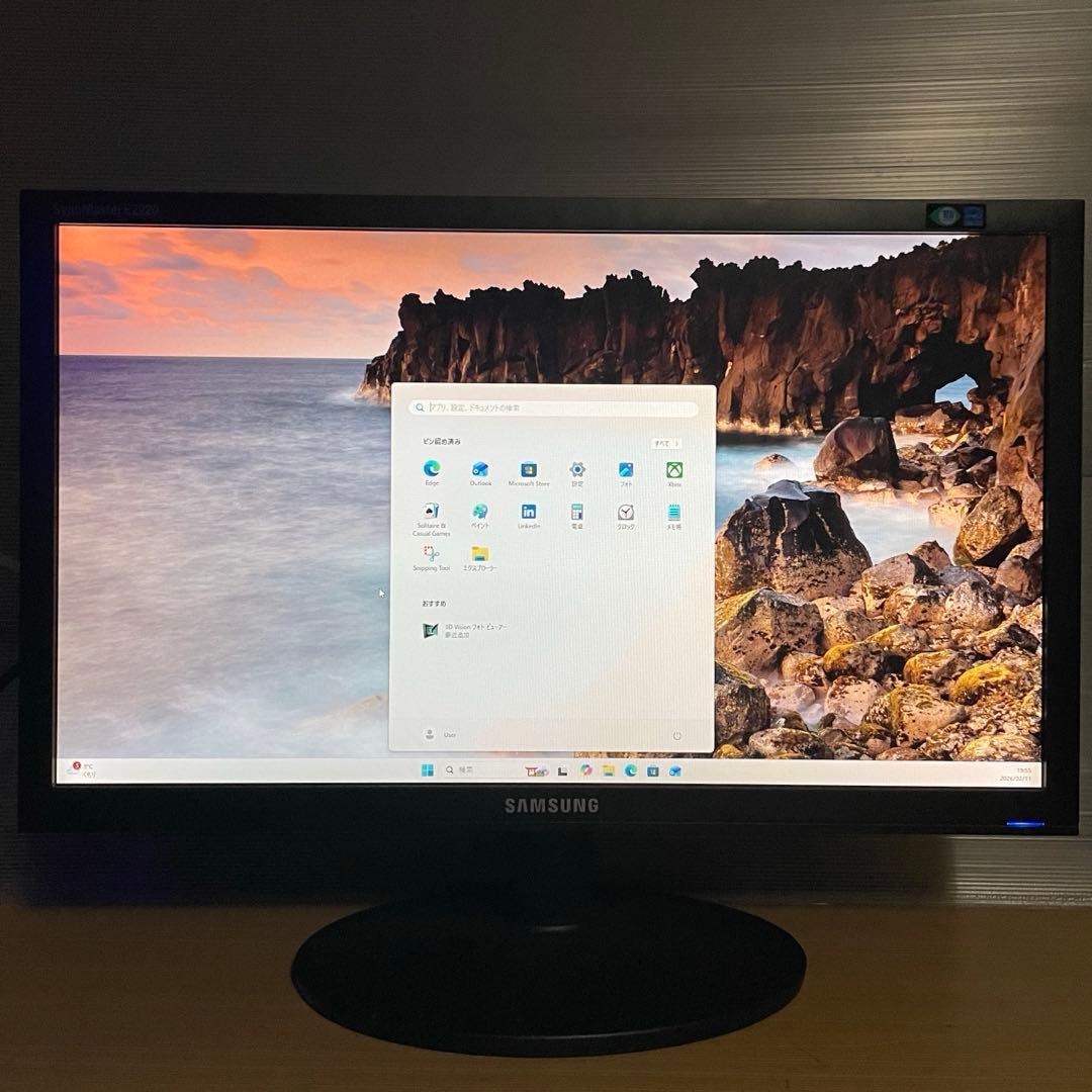 ジャンク Windows11 デスクトップPC モニターセット
