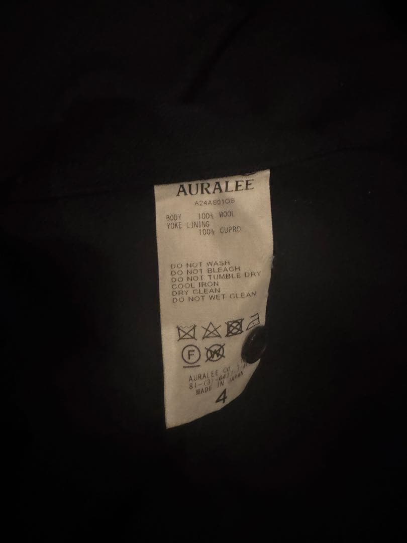 AURALEE SUPER LIGHT WOOL SHIRT サイズ4
