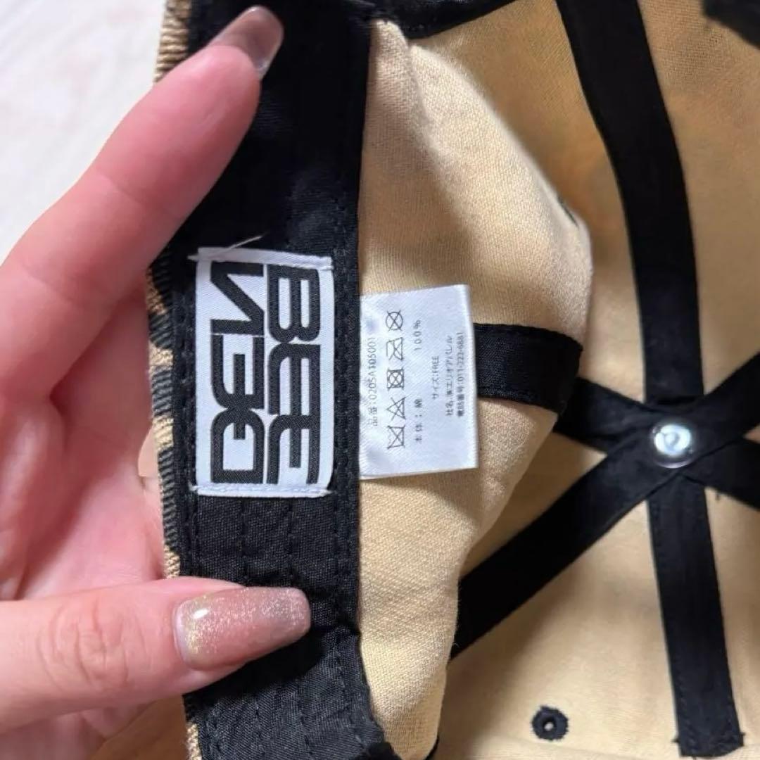 【新品】beeden ビーデンdamage cap キャップ ヒョウ柄 新作
