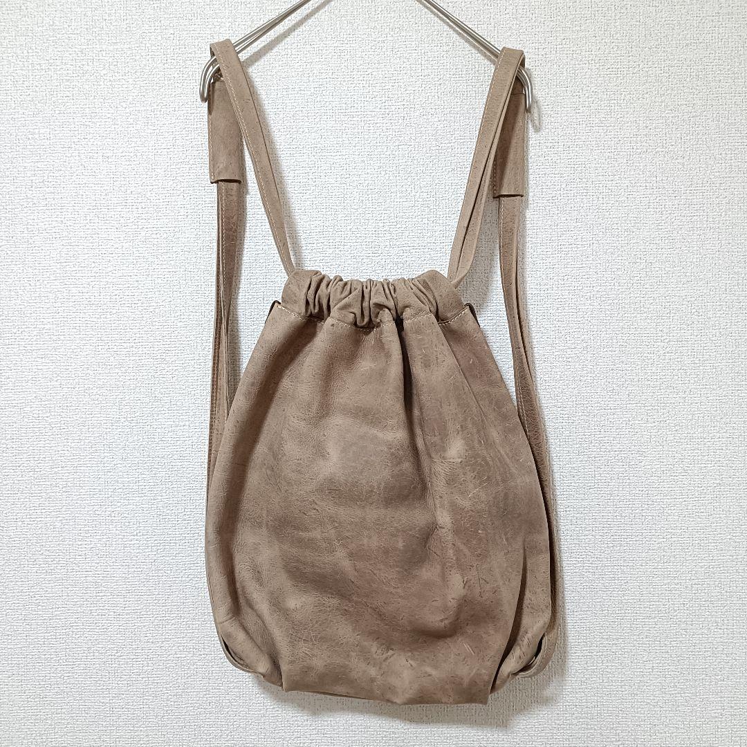 PLANT 本革 バロンリュック ベージュ 美品 レディース