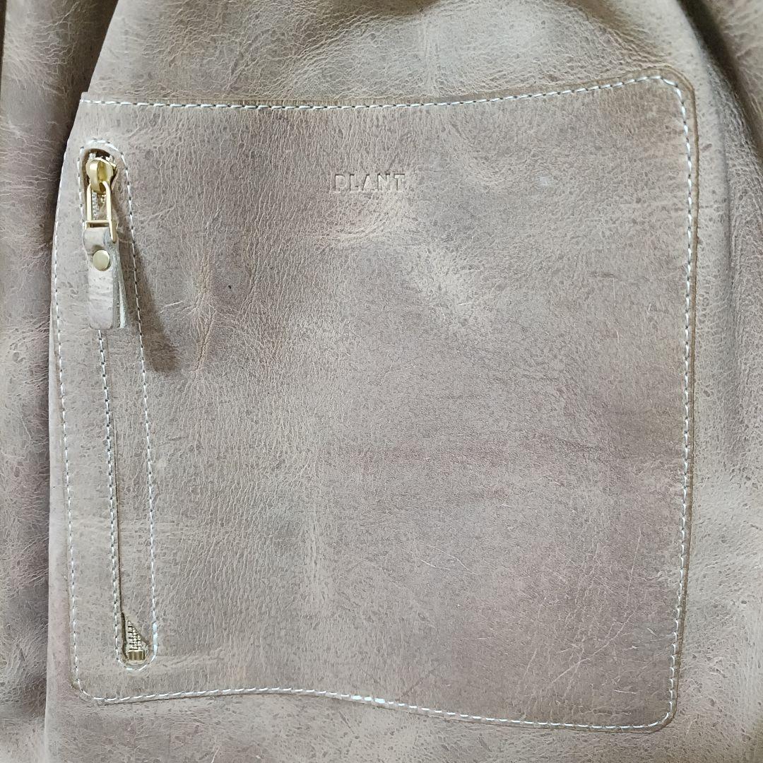 PLANT 本革 バロンリュック ベージュ 美品 レディース