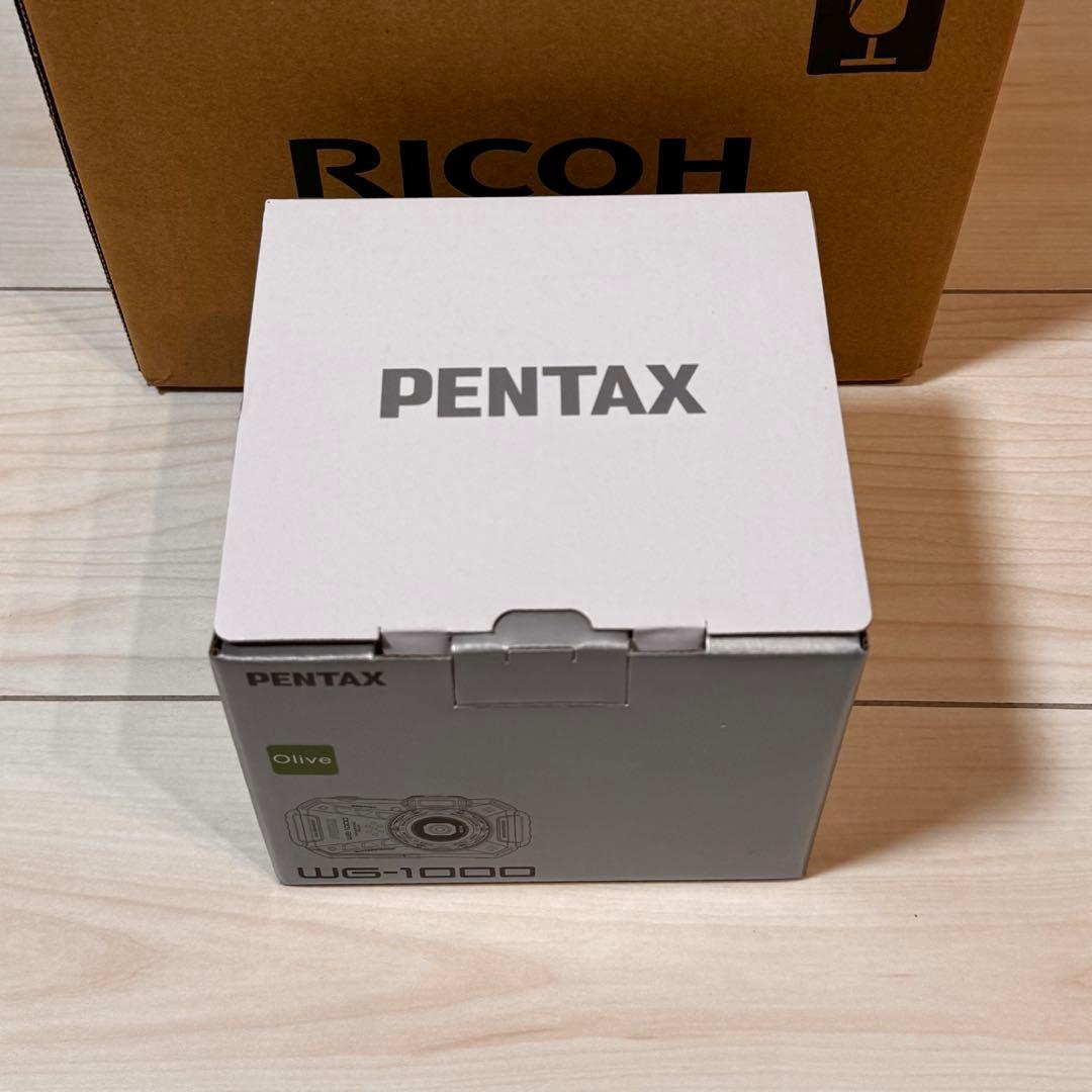 新品 PENTAX WG-1000 コンパクトデジタルカメラ オリーブ