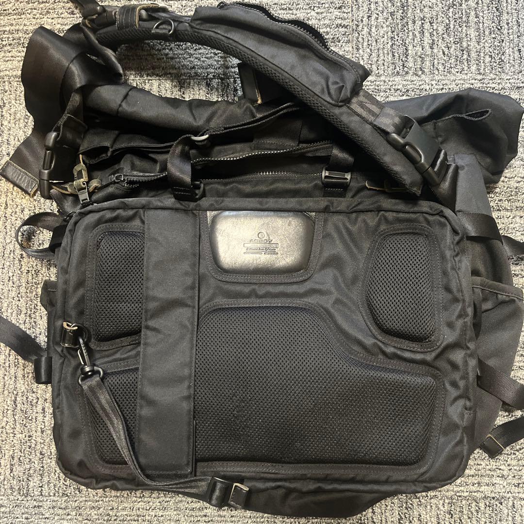 アッソブ 2way メッセンジャー トート バッグ as2ov ブラック