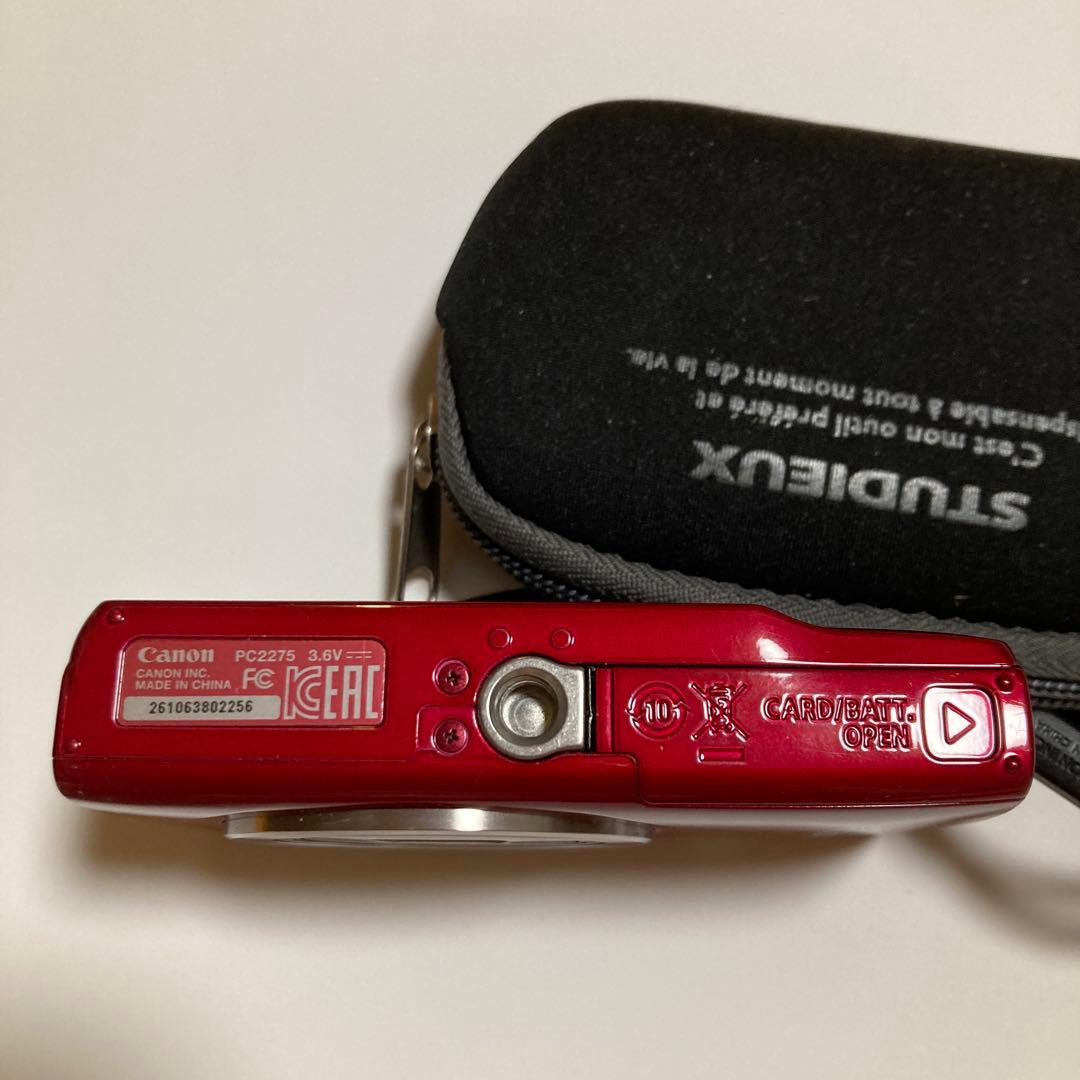 Canon IXY レッド 5倍光学ズーム ケース付き
