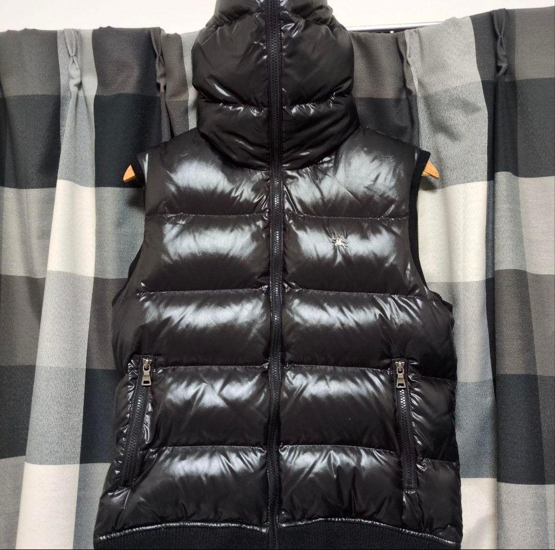 極美品！!バーバリーブラックレーベルダウンジャケット　ダウンベスト黒