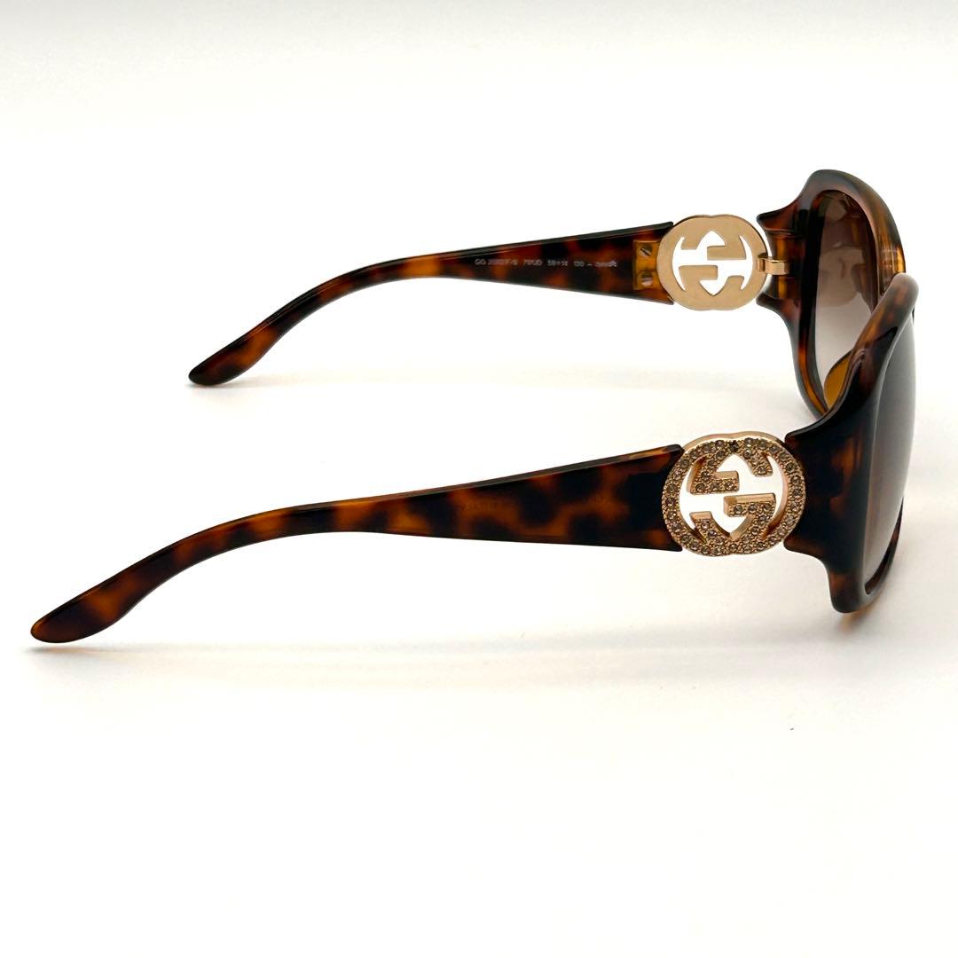 極美品✨ GUCCI グッチ サングラス GGロゴ ✨ラインストーン✨
