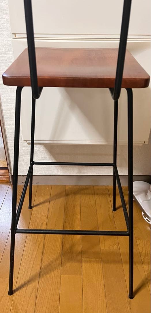 シンプル&モダン　アイアン　バーチェア1脚