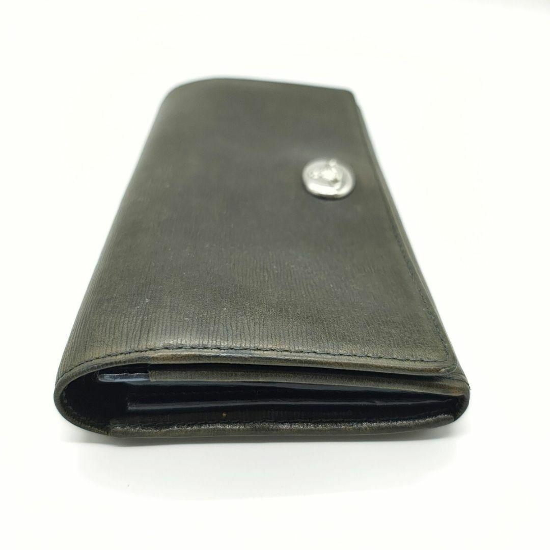 美品 ヴィヴィアンウエストウッド 長財布 カーキ オーブ