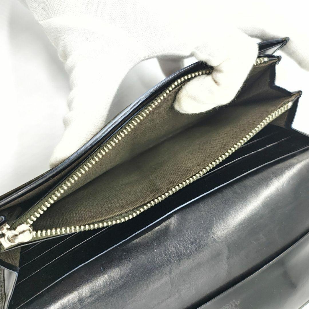 美品 ヴィヴィアンウエストウッド 長財布 カーキ オーブ