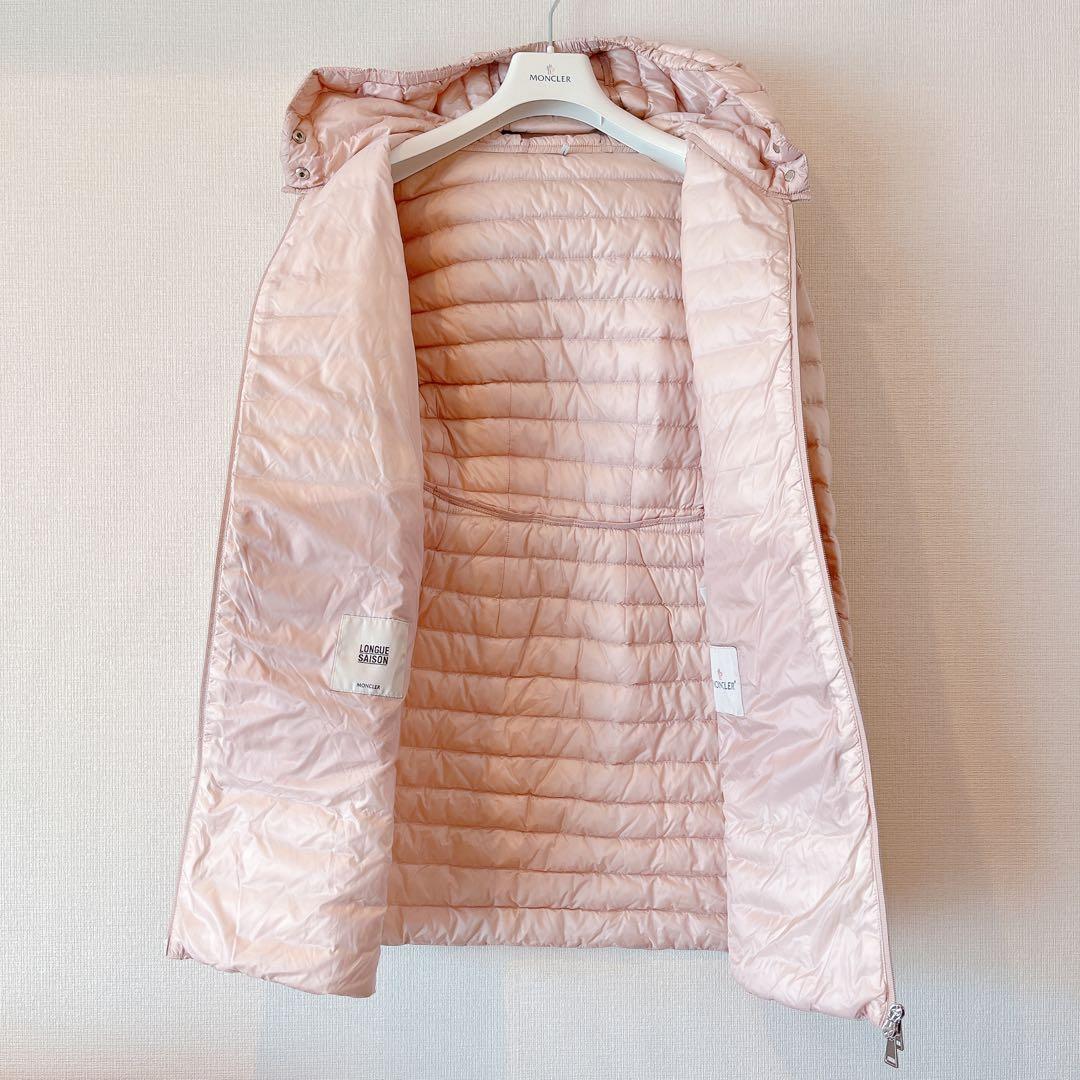 MONCLER【美品】ライトダウン♦︎barbel♦︎サイズ1♦︎ピンク♦︎レディース