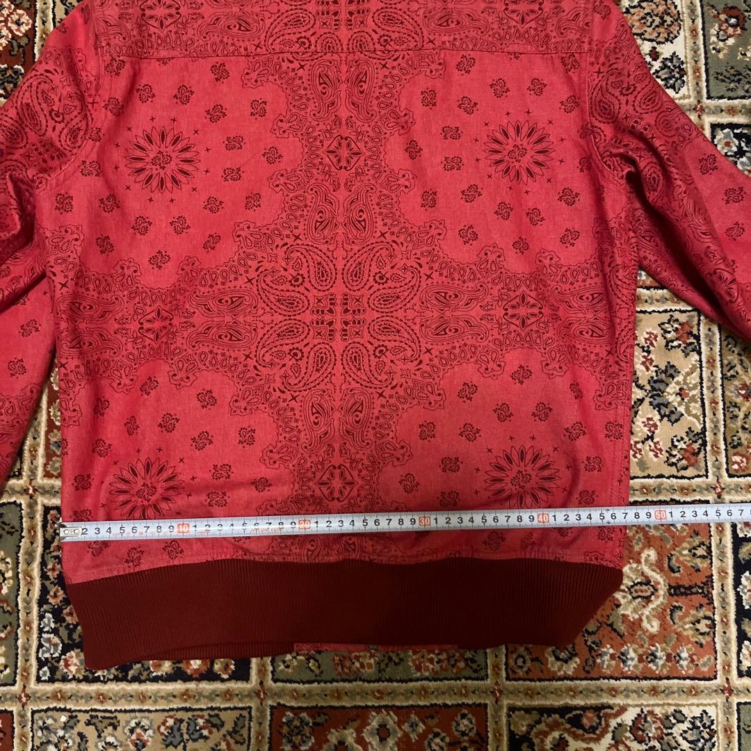 Supreme バンダナ柄 レッドジャケット S