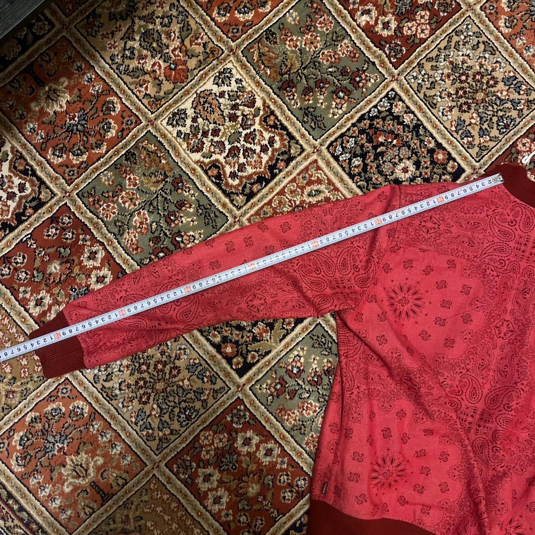 Supreme バンダナ柄 レッドジャケット S