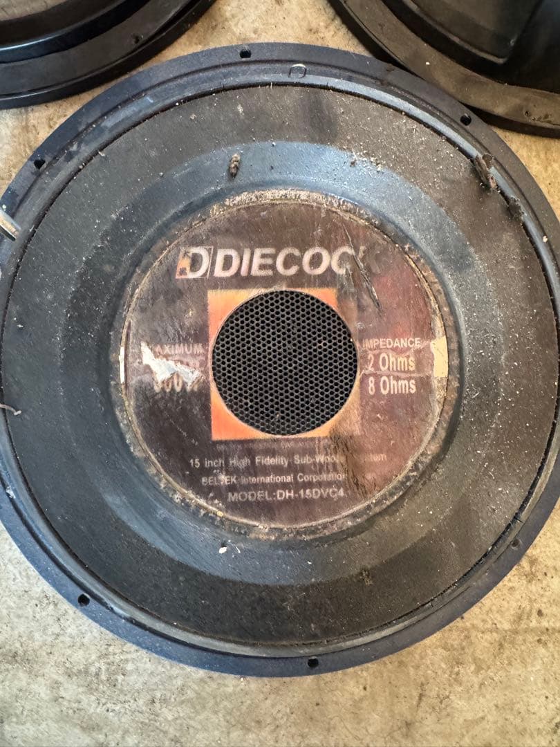 DIECOC DH-180V4 サブウーファー 3個セット