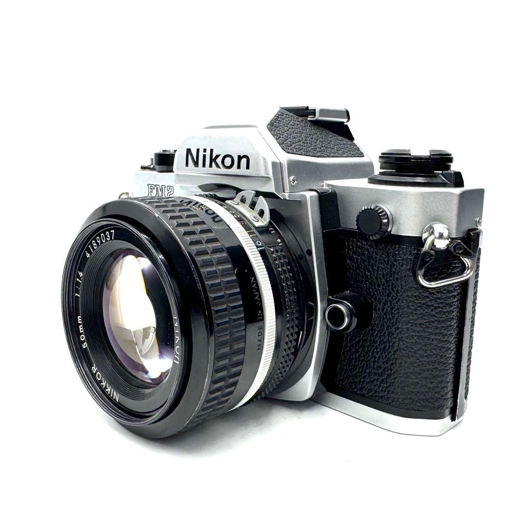 ❁後期型❁Nikon ニコン New FM2 シルバー 50mm 単焦点レンズ