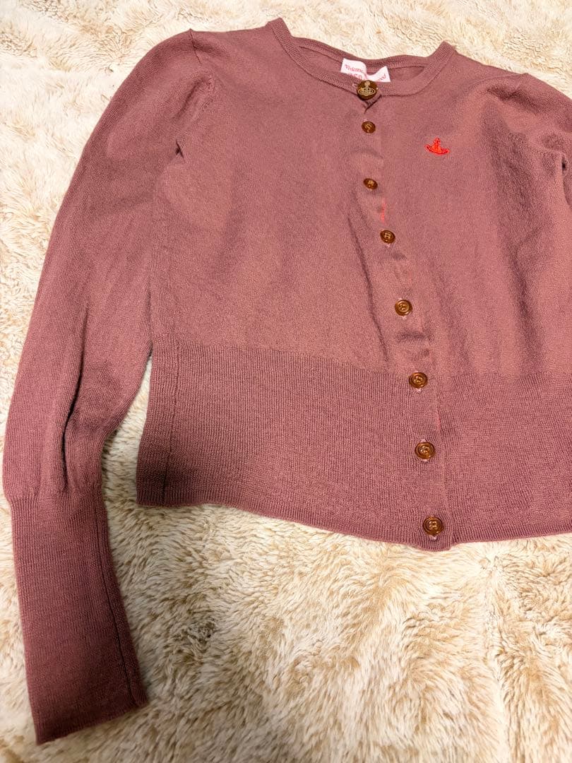 vivienne westwood カーディガン　オーブロゴ　　毛　100%