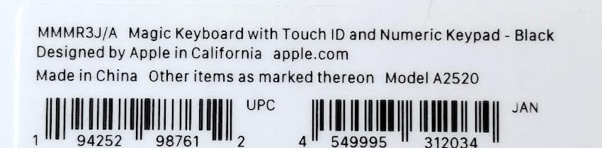 優良品｜ブラック｜Touch ID｜Magic Keyboard｜JIS｜純正