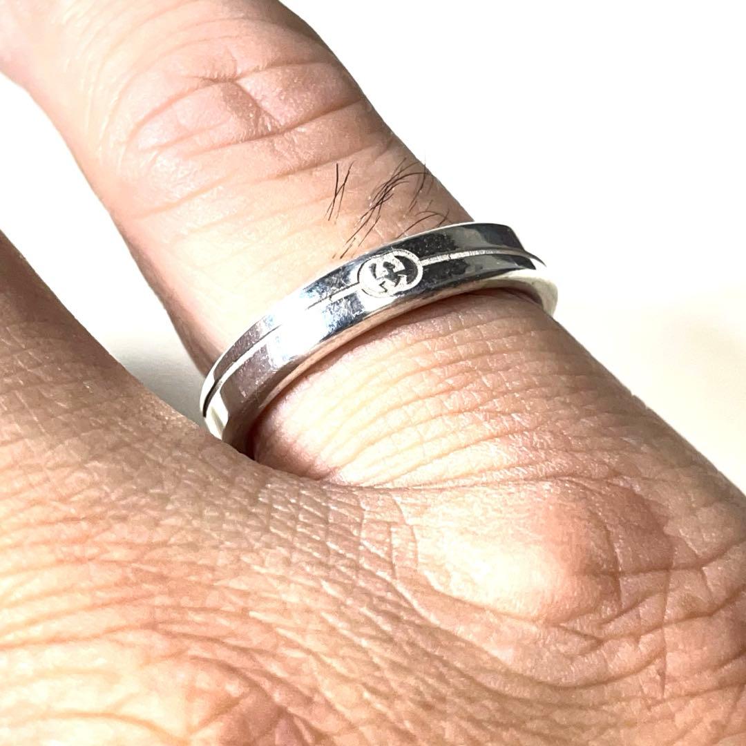 『GUCCI』　指輪 グッチ ダイアゴナル リング 18号