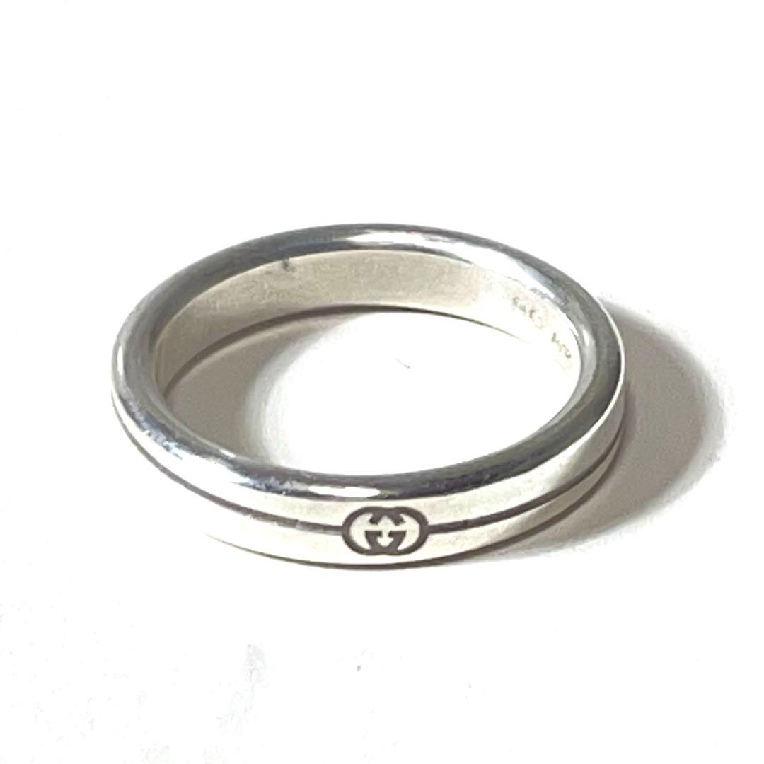 『GUCCI』　指輪 グッチ ダイアゴナル リング 18号