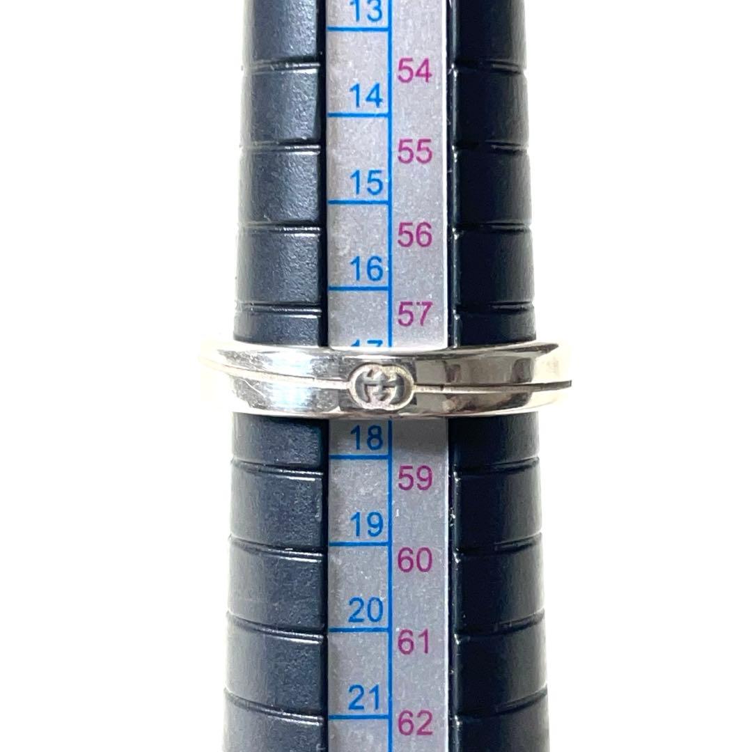 『GUCCI』　指輪 グッチ ダイアゴナル リング 18号