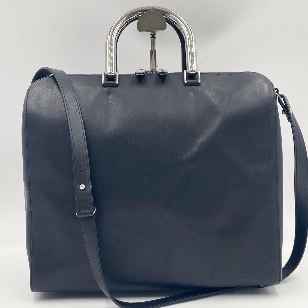 【入手困難】メゾンマルジェラ ブリーフケース 2way メタルハンドル 大容量