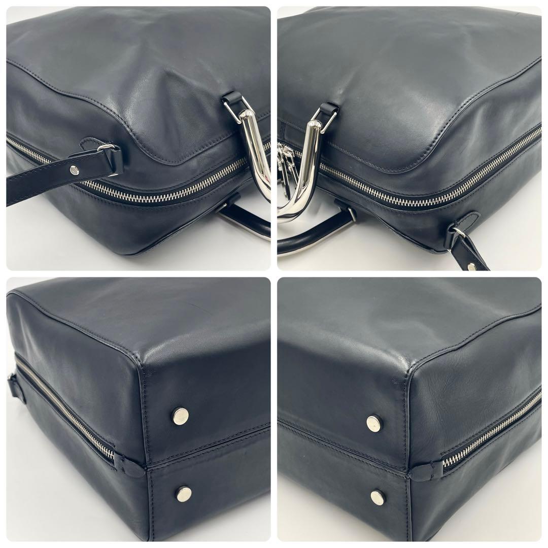 【入手困難】メゾンマルジェラ ブリーフケース 2way メタルハンドル 大容量