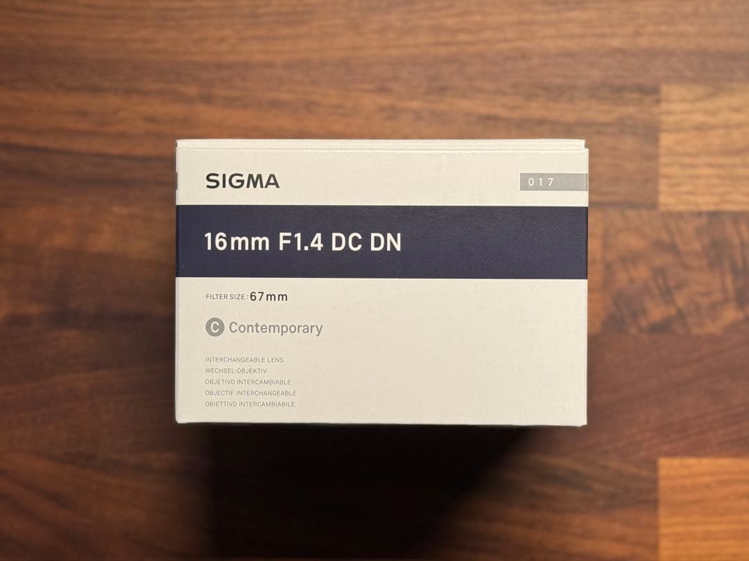 【新品未使用】 SIGMA Eマウント 16mm 単焦点レンズ フィルター付
