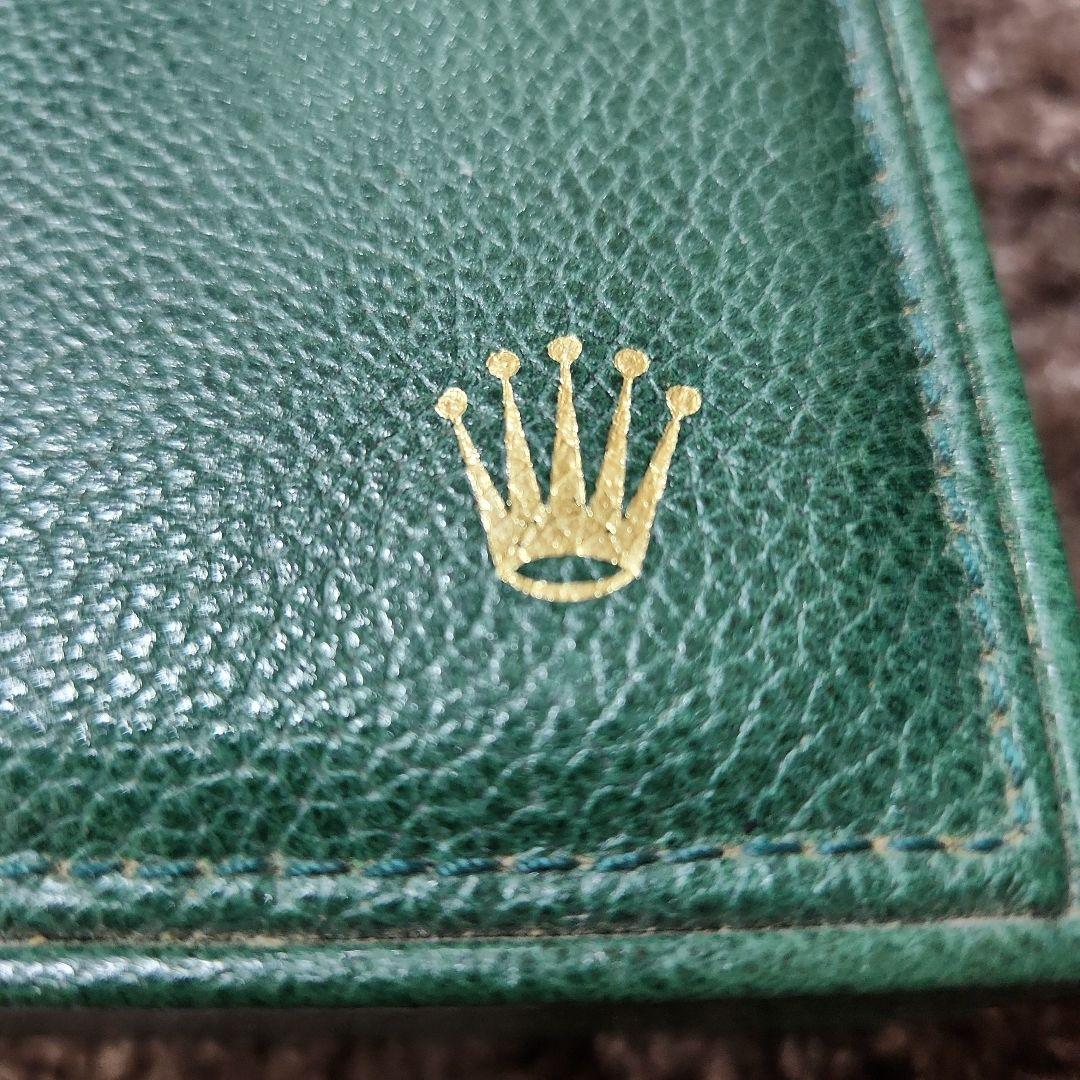 専用A⑧ロレックス ROLEX レザーケース　緑　68.00.71