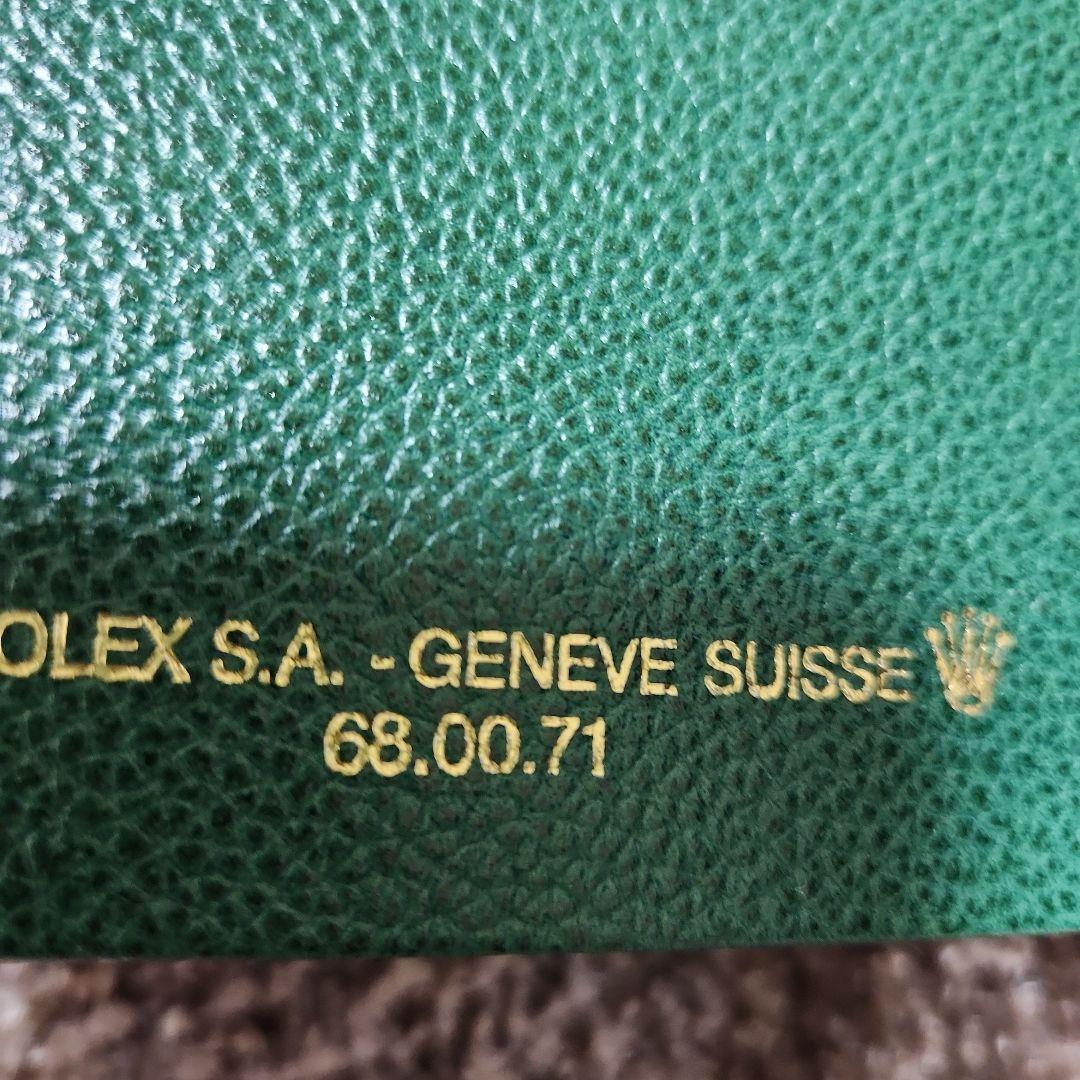 専用A⑧ロレックス ROLEX レザーケース　緑　68.00.71