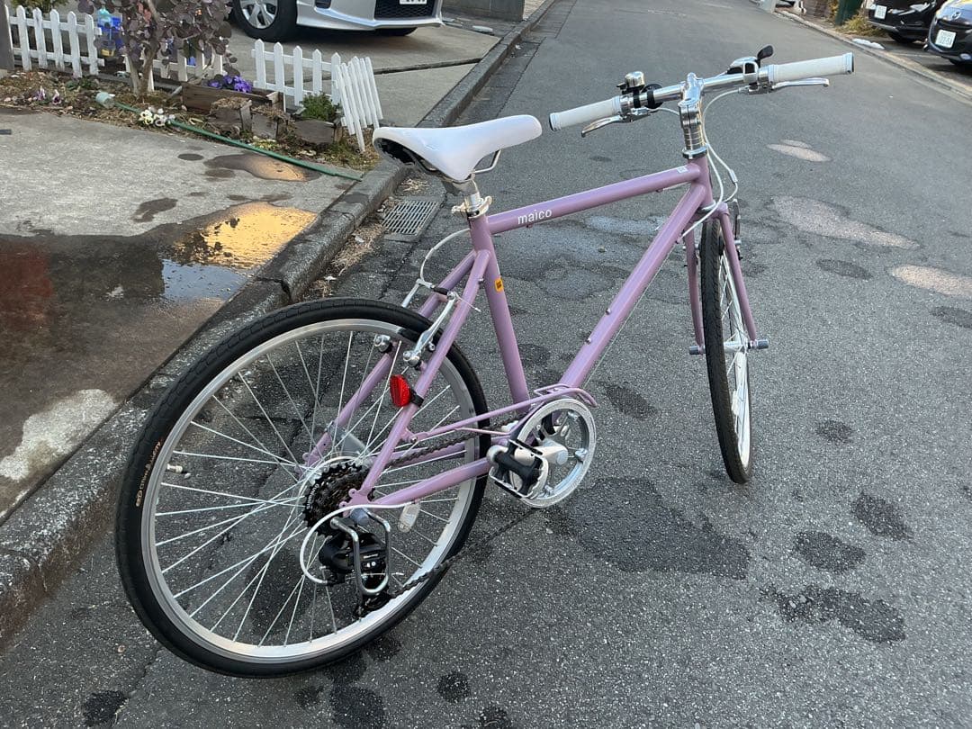 maico クロスバイク ピンク（紅藤）　24インチ【都内手渡し限定】