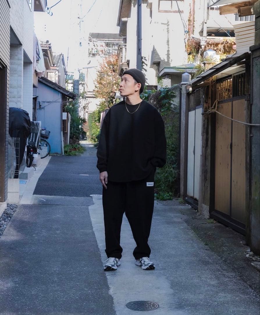 dDdDdDd　SUPER BIG CREW SWEAT BLACK XLサイズ