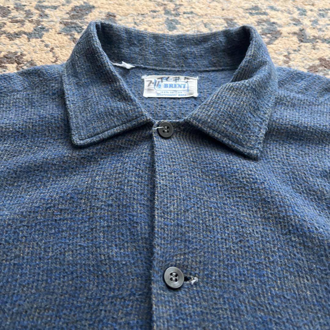 60s brent ネルシャツ ボックス コットン チェック 検 50s 40s