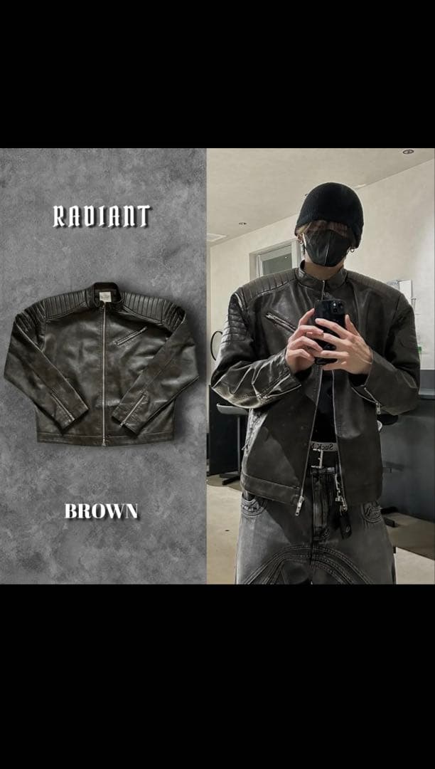 ジャケット・アウター RADIANT Racing fakeleather jacket